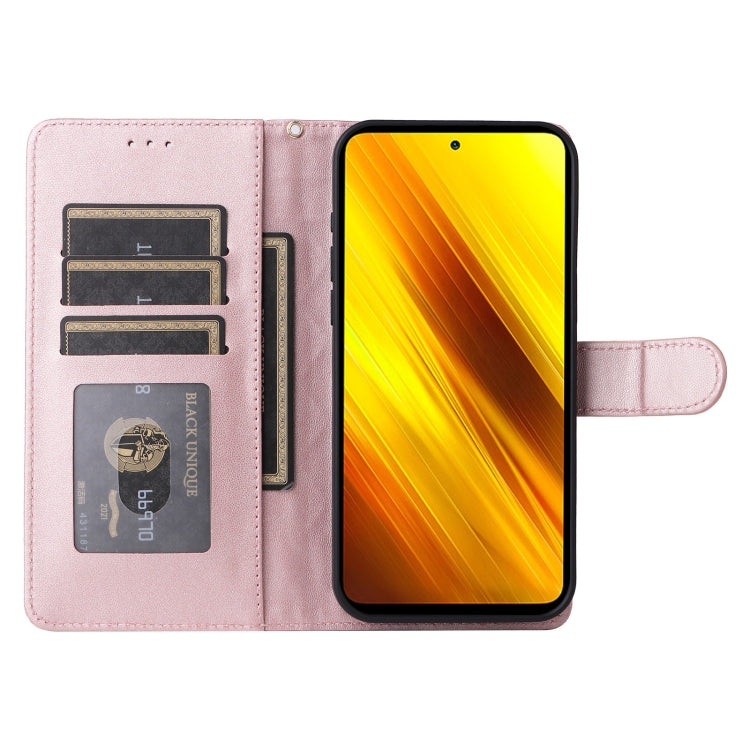 For Xiaomi Poco X3 NFC Diamond Lattice Leather Flip Phone Case