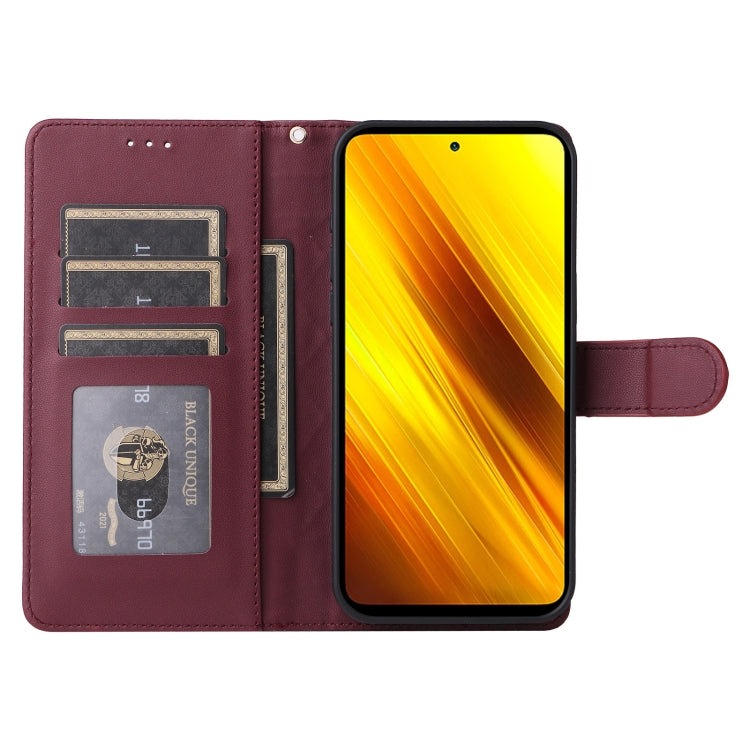 For Xiaomi Poco X3 NFC Diamond Lattice Leather Flip Phone Case
