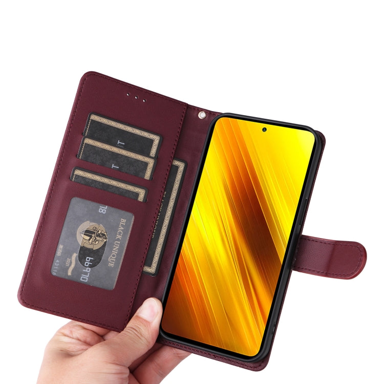 For Xiaomi Poco X3 NFC Diamond Lattice Leather Flip Phone Case
