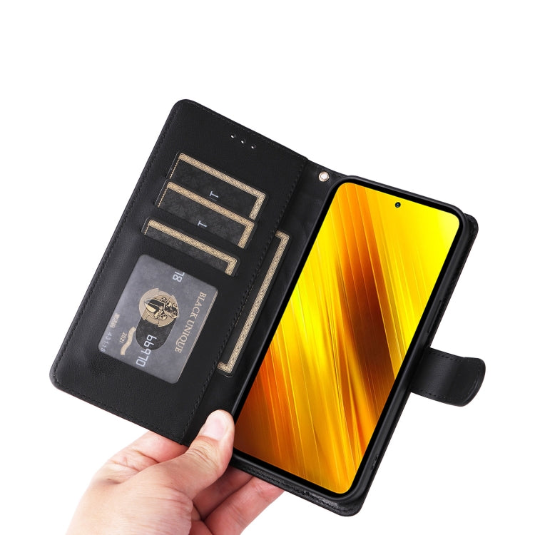 For Xiaomi Poco X3 NFC Diamond Lattice Leather Flip Phone Case