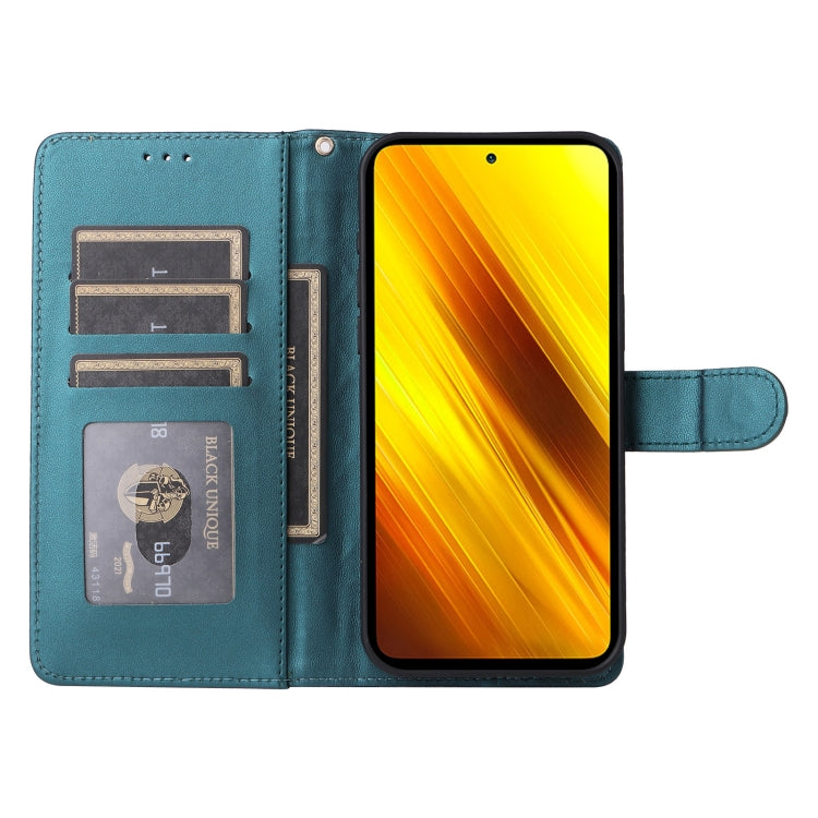 For Xiaomi Poco X3 NFC Diamond Lattice Leather Flip Phone Case