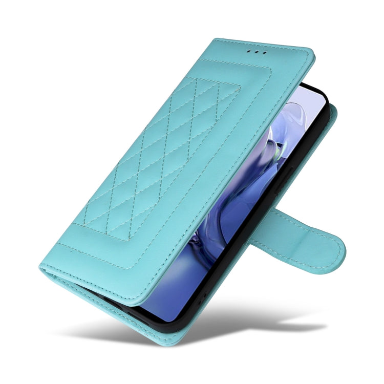 For Xiaomi 11T / 11T Pro Diamond Lattice Leather Flip Phone Case