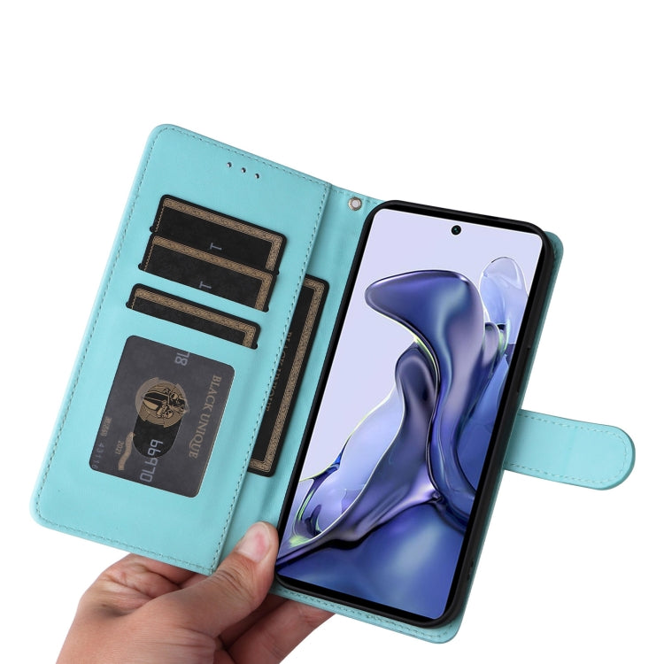 For Xiaomi 11T / 11T Pro Diamond Lattice Leather Flip Phone Case