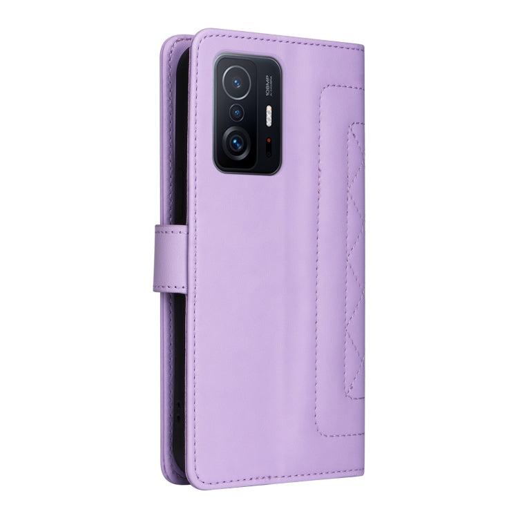 For Xiaomi 11T / 11T Pro Diamond Lattice Leather Flip Phone Case