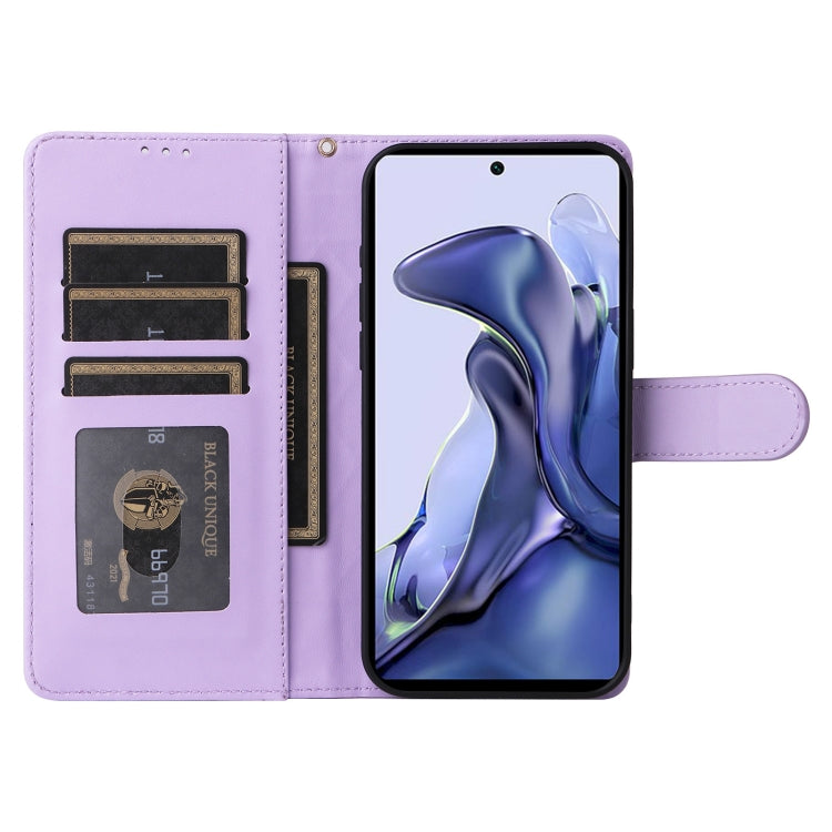 For Xiaomi 11T / 11T Pro Diamond Lattice Leather Flip Phone Case