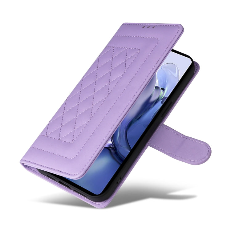 For Xiaomi 11T / 11T Pro Diamond Lattice Leather Flip Phone Case