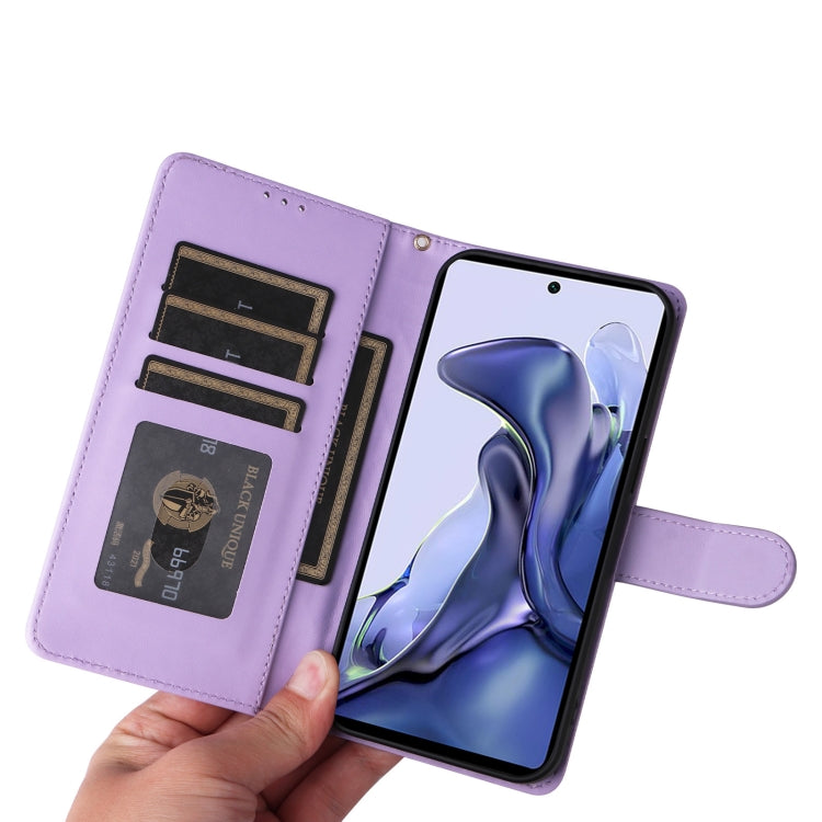 For Xiaomi 11T / 11T Pro Diamond Lattice Leather Flip Phone Case