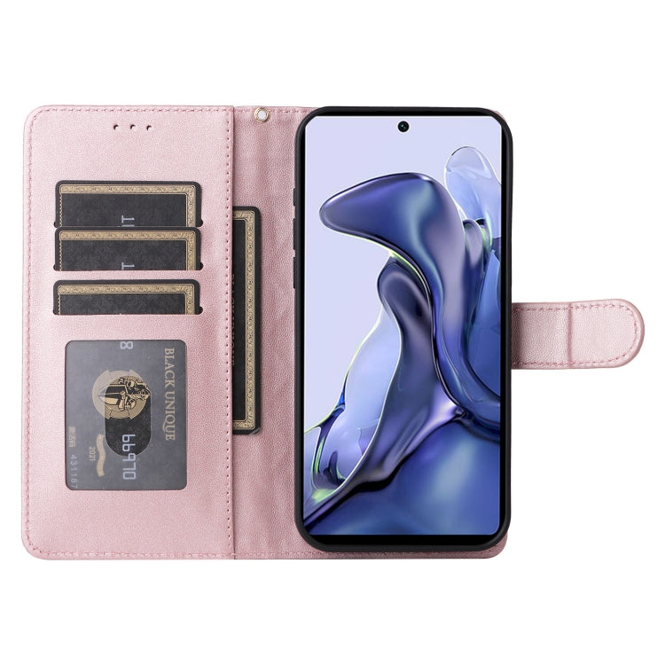 For Xiaomi 11T / 11T Pro Diamond Lattice Leather Flip Phone Case