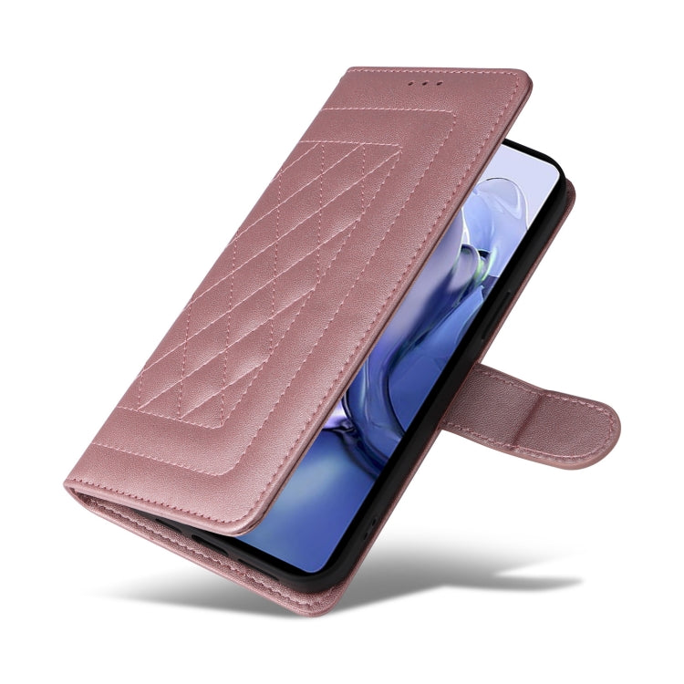 For Xiaomi 11T / 11T Pro Diamond Lattice Leather Flip Phone Case