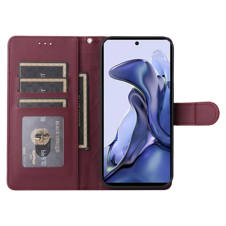 For Xiaomi 11T / 11T Pro Diamond Lattice Leather Flip Phone Case