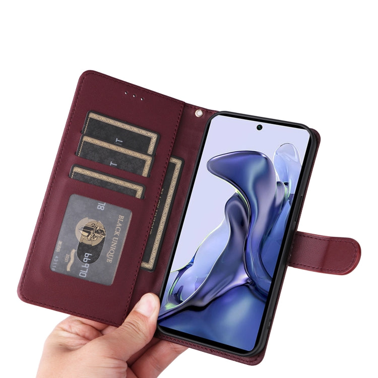 For Xiaomi 11T / 11T Pro Diamond Lattice Leather Flip Phone Case