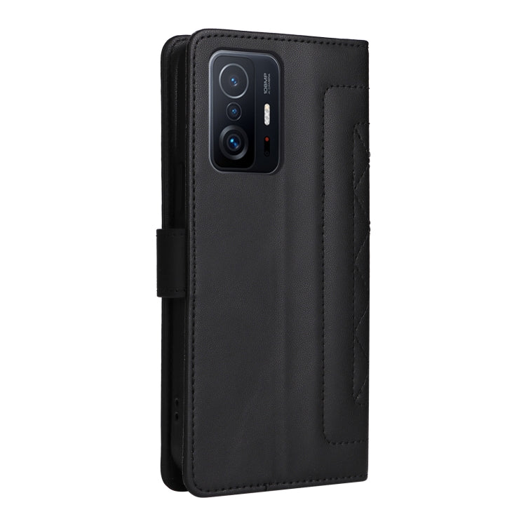 For Xiaomi 11T / 11T Pro Diamond Lattice Leather Flip Phone Case