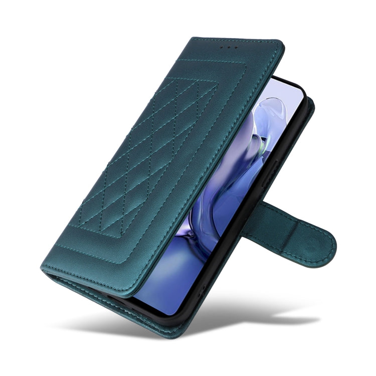 For Xiaomi 11T / 11T Pro Diamond Lattice Leather Flip Phone Case