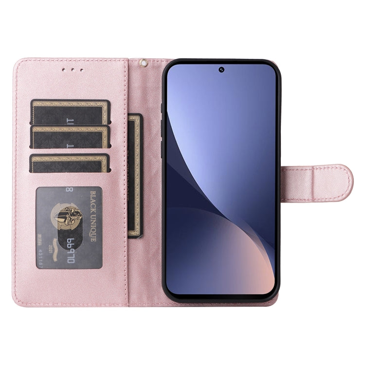 For Xiaomi 12 / 12X Diamond Lattice Leather Flip Phone Case