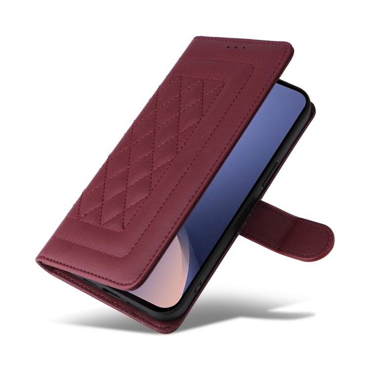 For Xiaomi 12 / 12X Diamond Lattice Leather Flip Phone Case