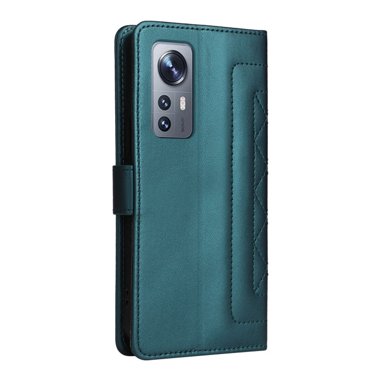 For Xiaomi 12 / 12X Diamond Lattice Leather Flip Phone Case