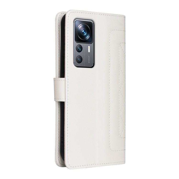 For Xiaomi 12T / 12T Pro Diamond Lattice Leather Flip Phone Case