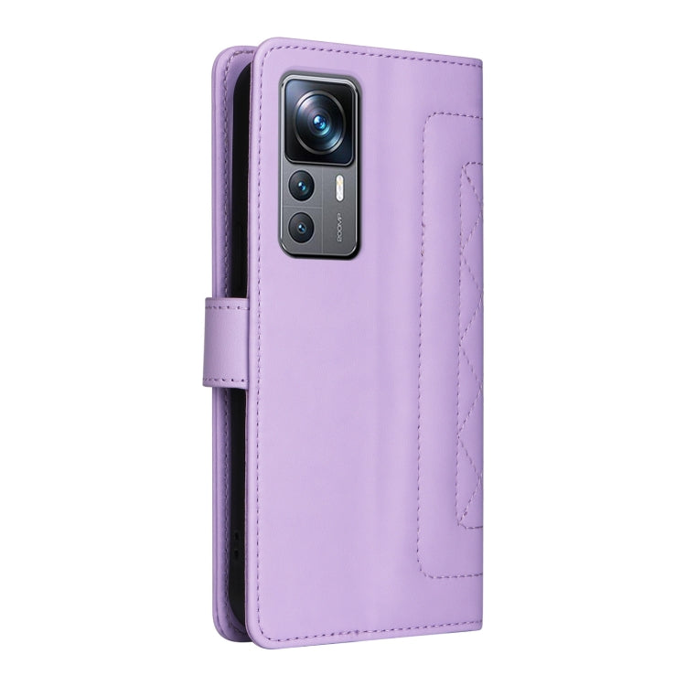For Xiaomi 12T / 12T Pro Diamond Lattice Leather Flip Phone Case