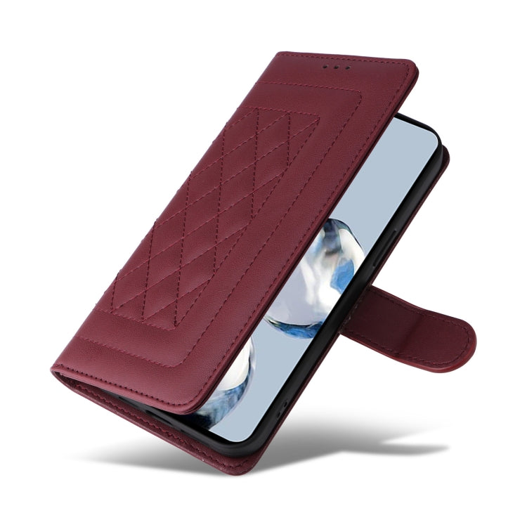 For Xiaomi 12T / 12T Pro Diamond Lattice Leather Flip Phone Case