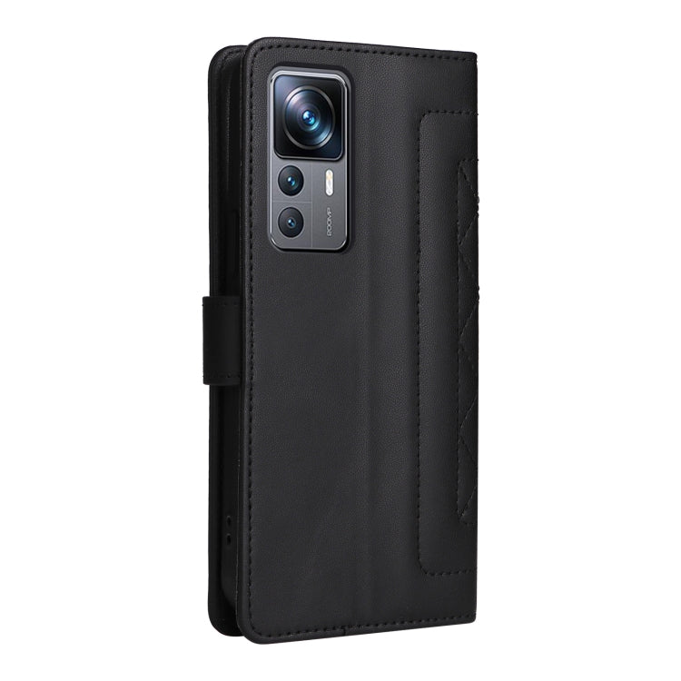 For Xiaomi 12T / 12T Pro Diamond Lattice Leather Flip Phone Case