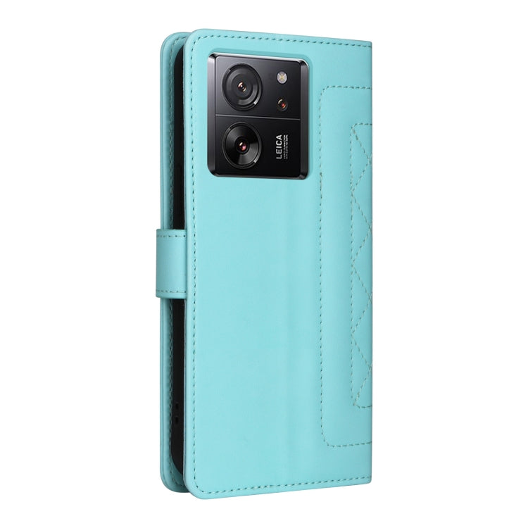 For Xiaomi 13T / 13T Pro Diamond Lattice Leather Flip Phone Case