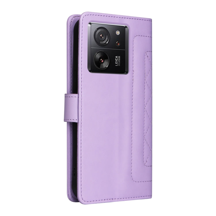 For Xiaomi 13T / 13T Pro Diamond Lattice Leather Flip Phone Case