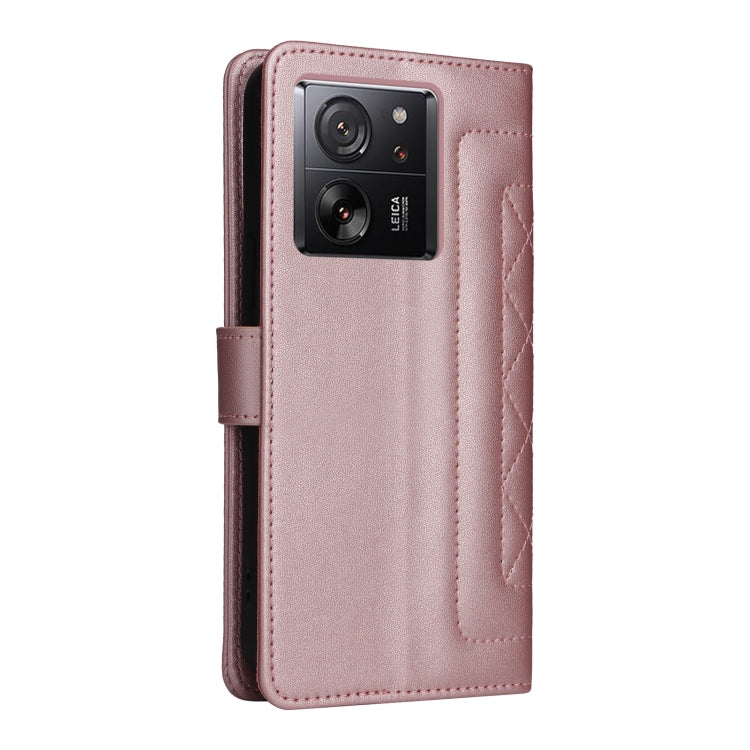 For Xiaomi 13T / 13T Pro Diamond Lattice Leather Flip Phone Case