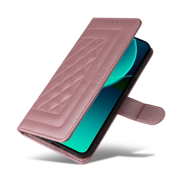For Xiaomi 13T / 13T Pro Diamond Lattice Leather Flip Phone Case