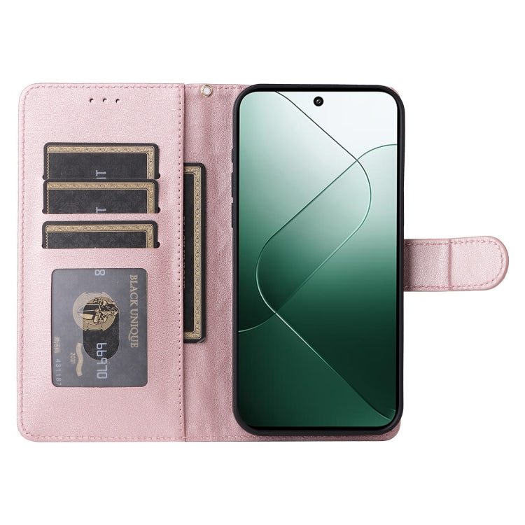 For Xiaomi 14 5G Diamond Lattice Leather Flip Phone Case