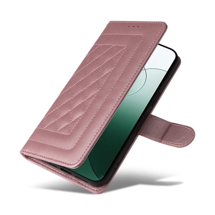 For Xiaomi 14 5G Diamond Lattice Leather Flip Phone Case