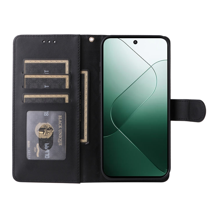 For Xiaomi 14 5G Diamond Lattice Leather Flip Phone Case