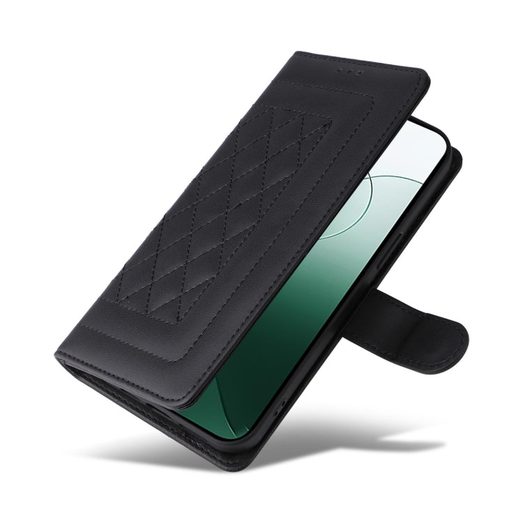 For Xiaomi 14 5G Diamond Lattice Leather Flip Phone Case