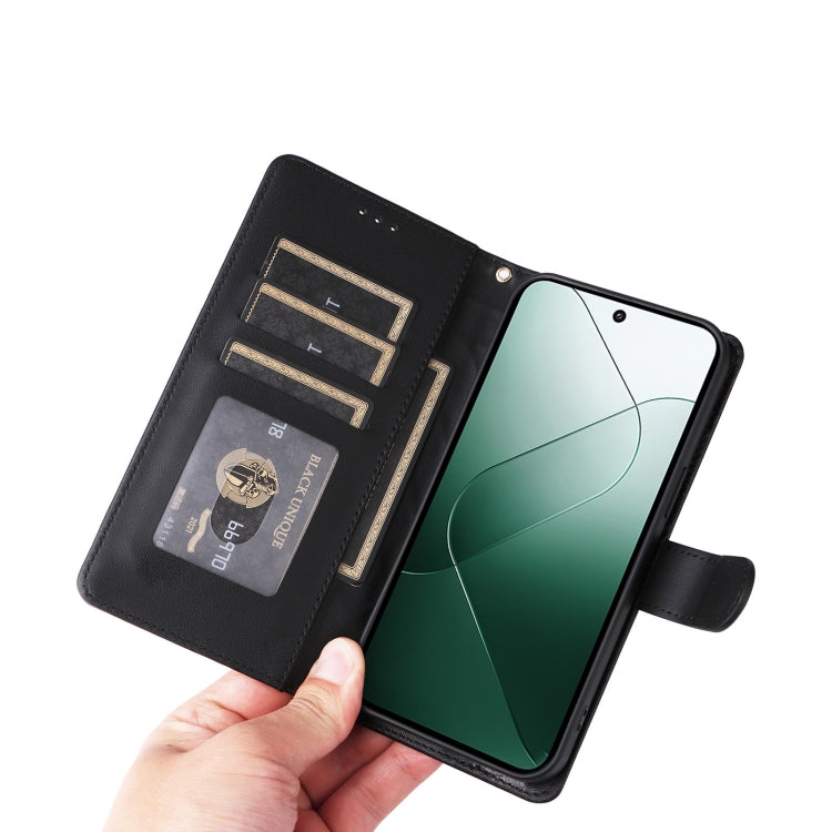 For Xiaomi 14 5G Diamond Lattice Leather Flip Phone Case