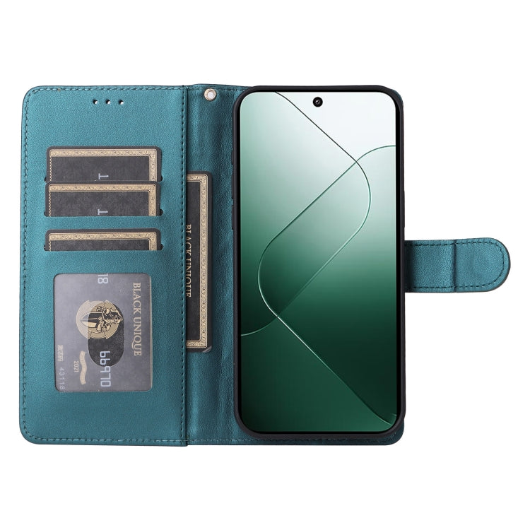 For Xiaomi 14 5G Diamond Lattice Leather Flip Phone Case