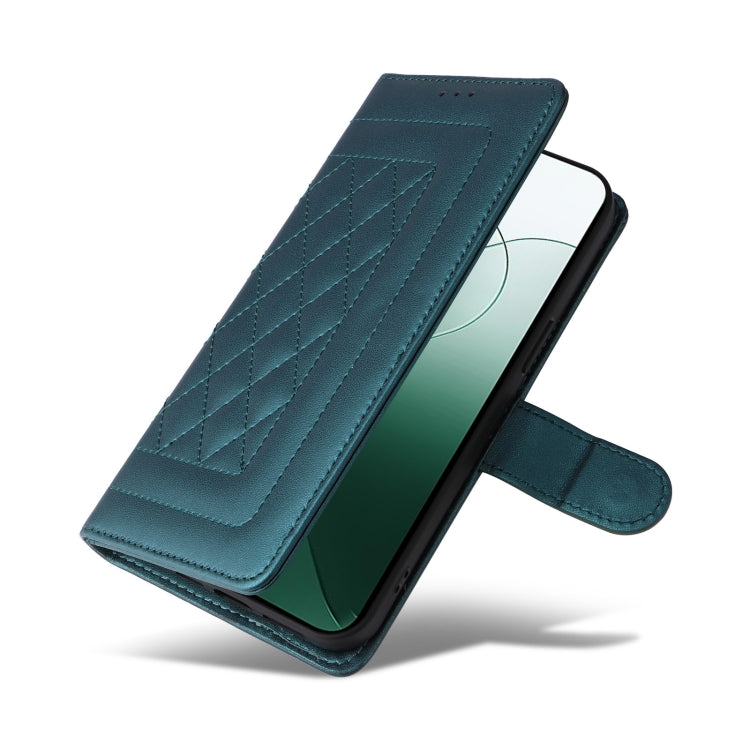 For Xiaomi 14 5G Diamond Lattice Leather Flip Phone Case