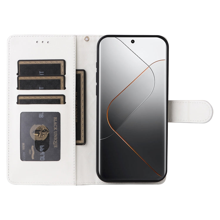For Xiaomi 14 Pro 5G Diamond Lattice Leather Flip Phone Case