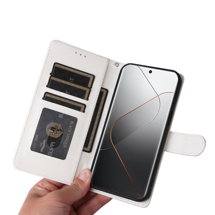 For Xiaomi 14 Pro 5G Diamond Lattice Leather Flip Phone Case