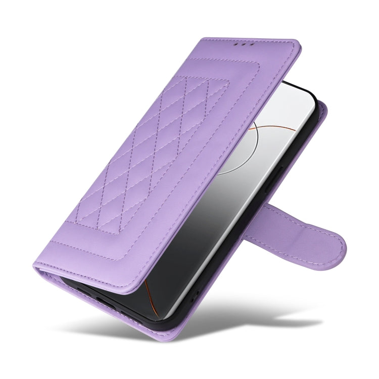For Xiaomi 14 Pro 5G Diamond Lattice Leather Flip Phone Case