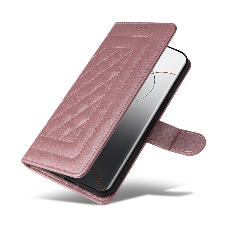 For Xiaomi 14 Pro 5G Diamond Lattice Leather Flip Phone Case