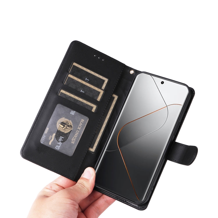 For Xiaomi 14 Pro 5G Diamond Lattice Leather Flip Phone Case