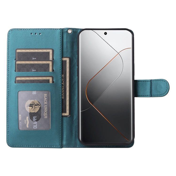 For Xiaomi 14 Pro 5G Diamond Lattice Leather Flip Phone Case