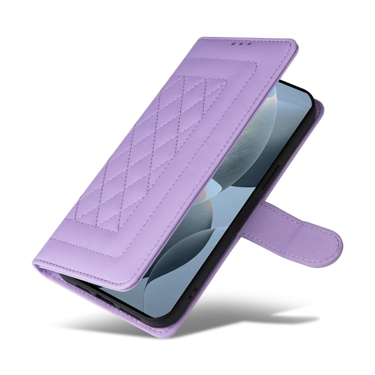 For Xiaomi Poco X6 Pro 5G Diamond Lattice Leather Flip Phone Case