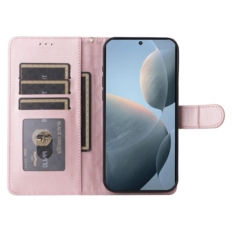 For Xiaomi Poco X6 Pro 5G Diamond Lattice Leather Flip Phone Case