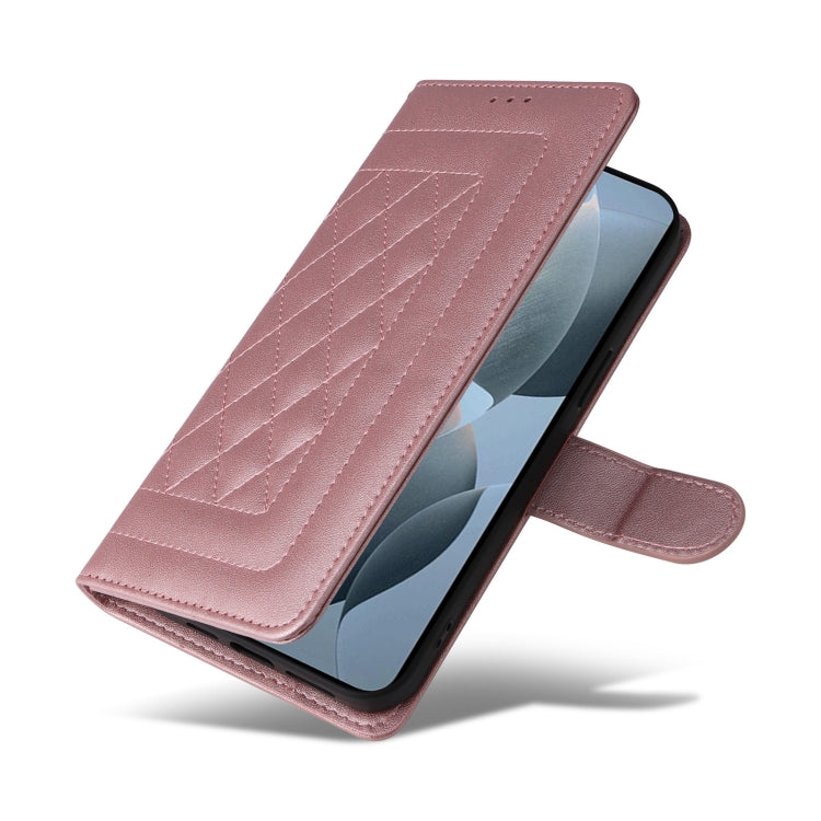 For Xiaomi Poco X6 Pro 5G Diamond Lattice Leather Flip Phone Case