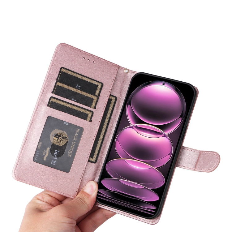 For Xiaomi Poco X5 Pro Diamond Lattice Leather Flip Phone Case