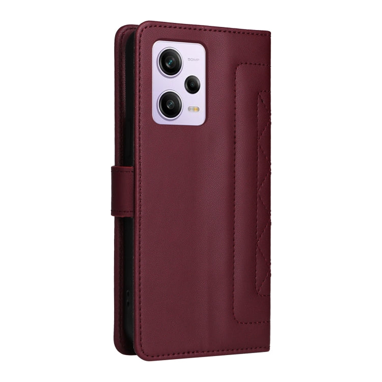 For Xiaomi Poco X5 Pro Diamond Lattice Leather Flip Phone Case