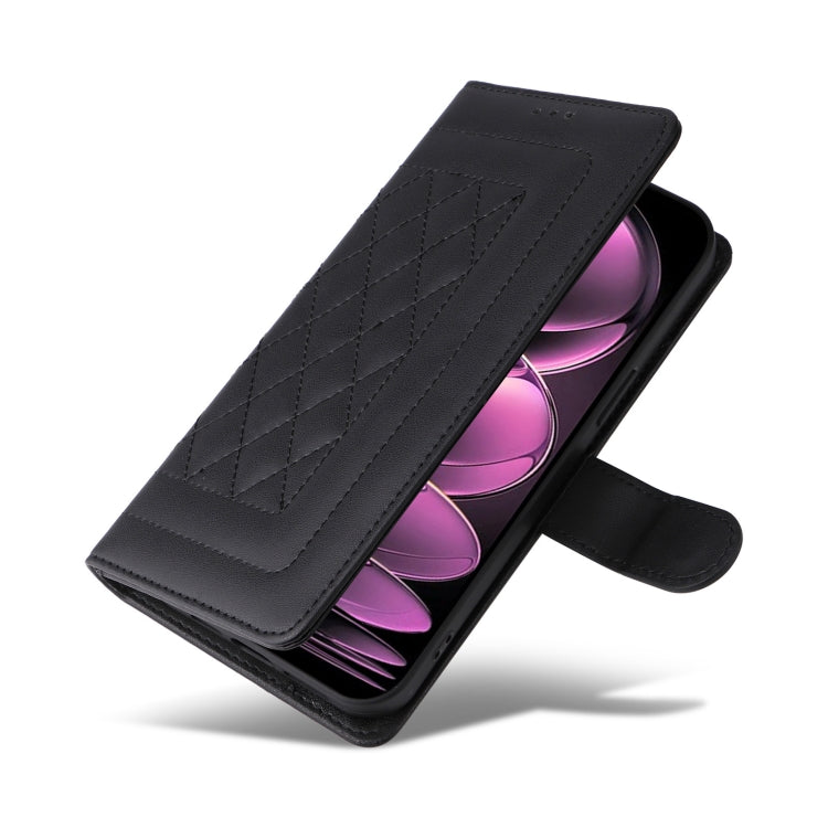 For Xiaomi Poco X5 Pro Diamond Lattice Leather Flip Phone Case