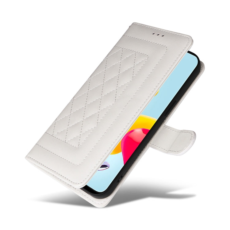 For Xiaomi Poco M4 Pro 5G Diamond Lattice Leather Flip Phone Case