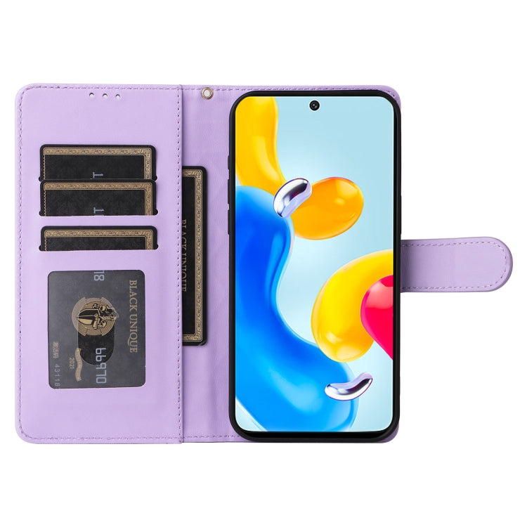 For Xiaomi Poco M4 Pro 5G Diamond Lattice Leather Flip Phone Case