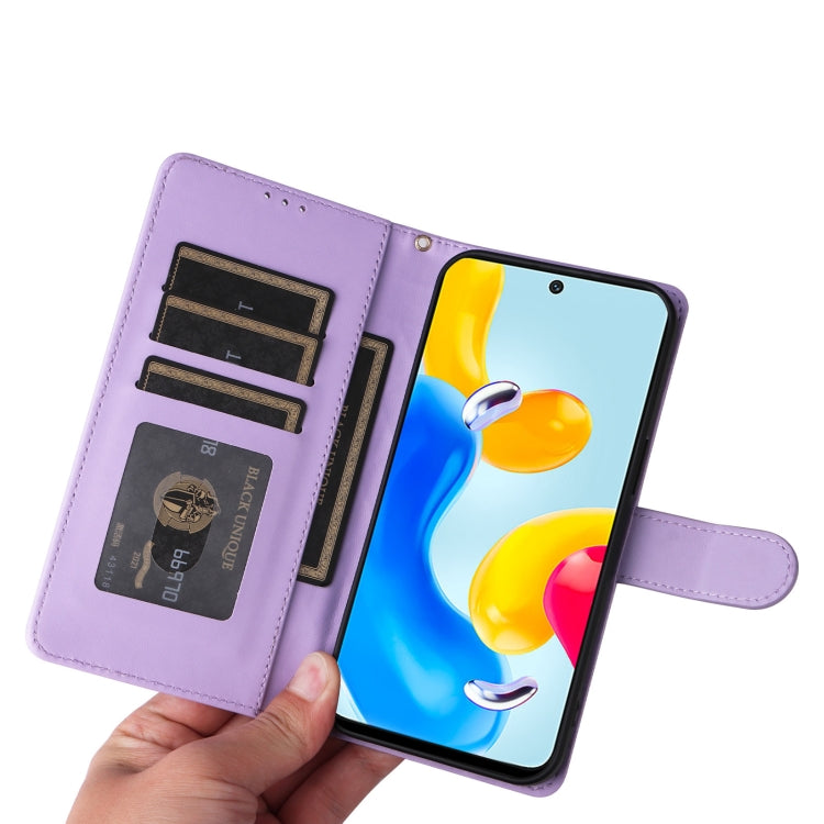 For Xiaomi Poco M4 Pro 5G Diamond Lattice Leather Flip Phone Case